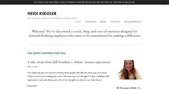 Desktop Screenshot of heidikikoler.com